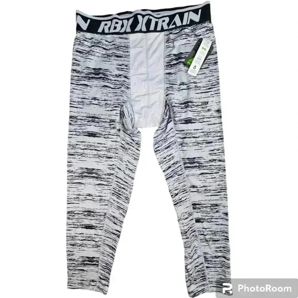 RBX Pro X-Dri Compression Leggings Gray&black men's # CRM716 S or L